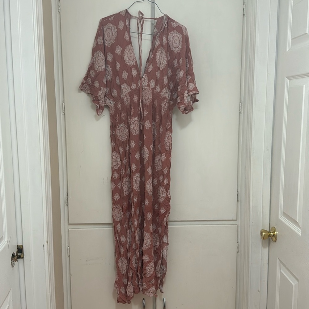 V neck sun dress